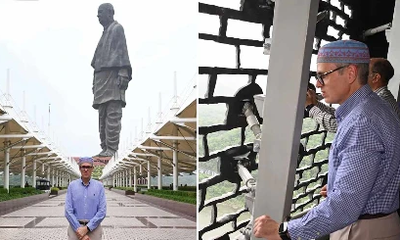 ಒಮರ್ ಅಬ್ದುಲ್ಲಾ ಗುಜರಾತ್‌ನ ಏಕತಾ ಪ್ರತಿಮೆಗೆ ಭೇಟಿ