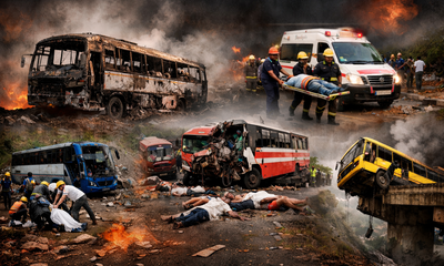 2025ರಲ್ಲಿ ದೇಶವನ್ನು ಕಣ್ಣೀರಲ್ಲಿ ಮುಳುಗಿಸಿದ ಬಸ್ ದುರಂತಗಳು ಇವು