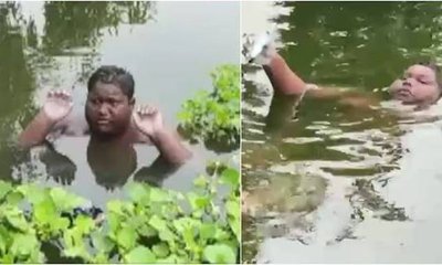 ಕೆರೆಯಿಂದ ಹೊರಬಂದರೆ ದೇಹದಲ್ಲಿ ಉರಿ; ತಿಂಗಳಿಂದ ನೀರಿನಲ್ಲೇ 16ರ ಬಾಲಕ