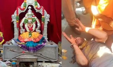 ದೇವಸ್ಥಾನಕ್ಕೆ ನುಗ್ಗಿ ಅರ್ಚಕನ ಮೇಲೆ ದಾಳಿ