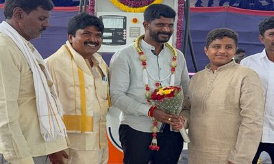 ನೂತನ ಪೆಟ್ರೋಲ್ ಬಂಕ್‌ಗೆ ಭೇಟಿ ನೀಡಿ ಶುಭ ಹಾರೈಸಿದ ಹರೀಶ್ ಕೆ.ರೆಡ್ಡಿ