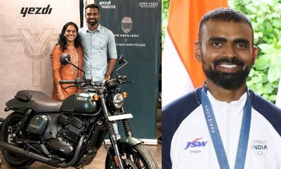 '2026 ಯೆಜ್ಡಿ ರೋಡ್‌ಸ್ಟರ್' ಬೈಕ್ ಒಡೆಯನಾದ ಪಿ.ಆರ್. ಶ್ರೀಜೇಶ್!