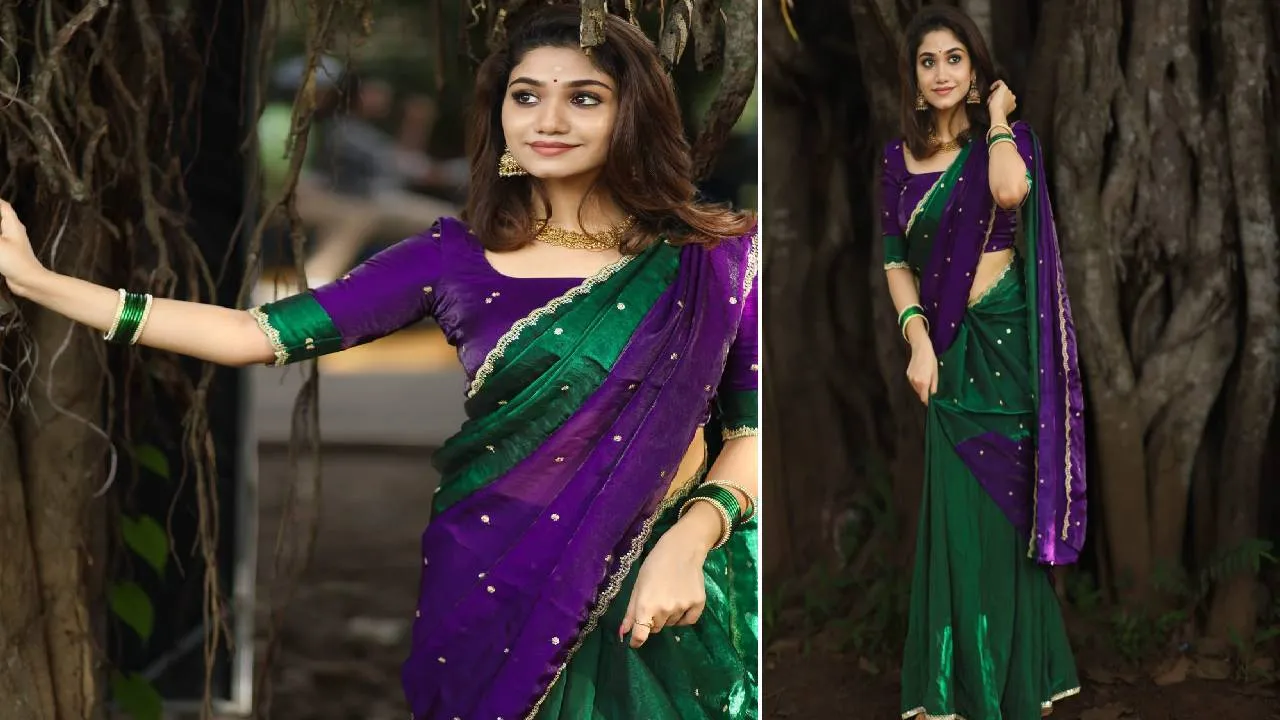 Season Fashion 2026: 2 ಡಿ ವಿನ್ಯಾಸದಲ್ಲಿ ಚಾಲ್ತಿಗೆ ಬಂದ ಲಂಗ–ದಾವಣಿ - Image 1