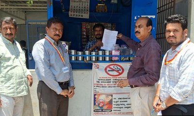 ಕೋಟ್ಪಾ ಕಾಯ್ದೆ ಉಲ್ಲಂಘನೆಗೆ 3100 ರೂ.ಗಳ ದಂಡ ಸಂಗ್ರಹ