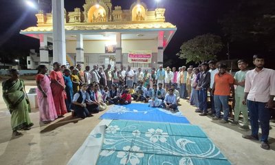 ಪ್ರಾತ್ಯಕ್ಷಿಕೆ ಮೂಲಕ ಮಣ್ಣು ಪರೀಕ್ಷೆಯ ಮಹತ್ವ ಸಾರಿದ ವಿದ್ಯಾರ್ಥಿಗಳು