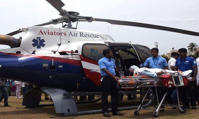 ಅಪೋಲೋ ಆಸ್ಪತ್ರೆಯಿಂದ ಏರ್ ಆಂಬ್ಯುಲೆನ್ಸ್ ಸೇವಾ ಸೌಲಭ್ಯ