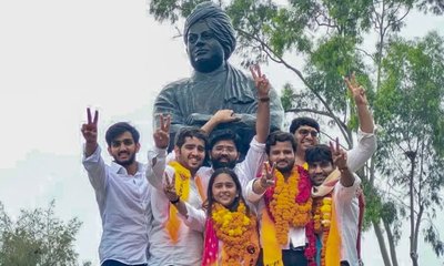 ದೆಹಲಿ ವಿವಿಯಲ್ಲಿ ABVPಗೆ ಗೆಲುವು, NSUIಗೆ ಹಿನ್ನಡೆ