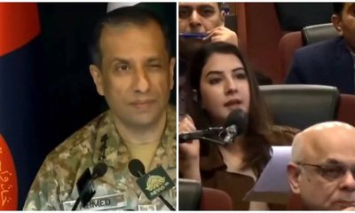 ಪತ್ರಕರ್ತೆಯತ್ತ ನೋಡಿ ಕಣ್ಣು ಮಿಟುಕಿಸಿದ ಪಾಕ್ ಸೇನಾ ವಕ್ತಾರ