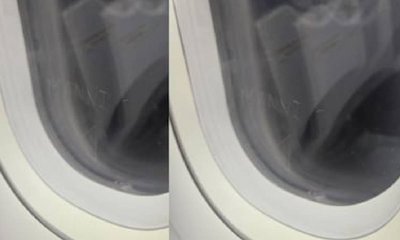 ವಿಮಾನದ ಗ್ಲಾಸ್ ಮೇಲೆ ಪ್ರಯಾಣಿಕನ ಹೆಸರು ಕೆತ್ತನೆ: ನೆಟ್ಟಿಗರಿಂದ ತರಾಟೆ