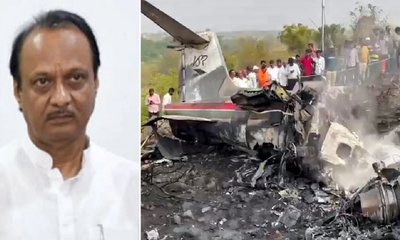 ಅಜಿತ್‌ ಪವಾರ್‌ ವಿಮಾನ ಅಪಘಾತದ ಫೋಟೋಗಳು ಮನಕಲಕುವಂತಿದೆ