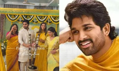 ಅಲ್ಲು ಸಿರೀಶ್ ಹಳದಿ ಶಾಸ್ತ್ರ; ಅಲ್ಲು ಅರ್ಜುನ್ ಬೇಸರ ಹೊರಹಾಕಿದ್ದೇಕೆ?