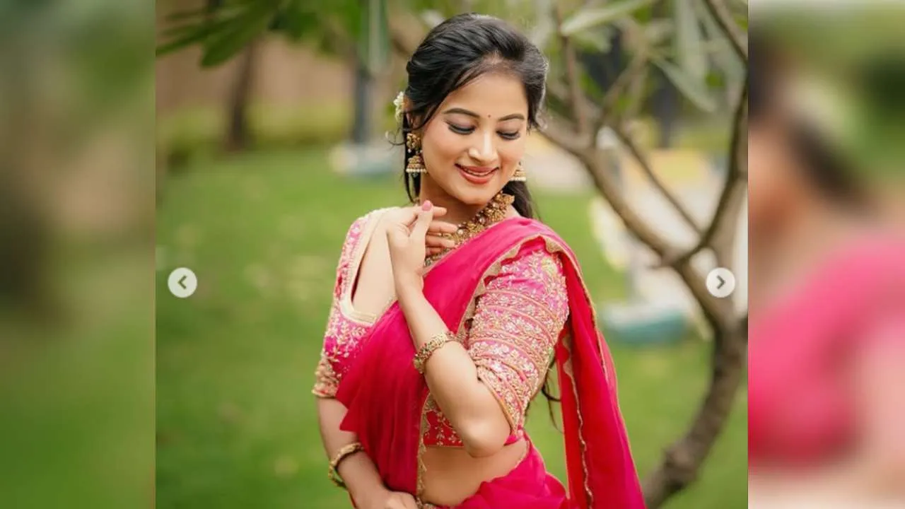 Anusha Rai: ಹಾಫ್ ಸಾರಿಯಲ್ಲಿ ಗೊಂಬೆಯಂತೆ ಕಂಗೊಳಿಸಿದ ಬಿಗ್ ಬಾಸ್ ಅನುಷಾ - Image 5