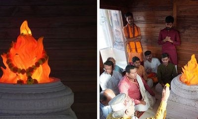 ಅಯೋಧ್ಯೆ ರಾಮಜನ್ಮಭೂಮಿ ದೇವಾಲಯದಲ್ಲಿ ಚೀನಾದ ಕೃತಕ ಜ್ಯೋತಿ