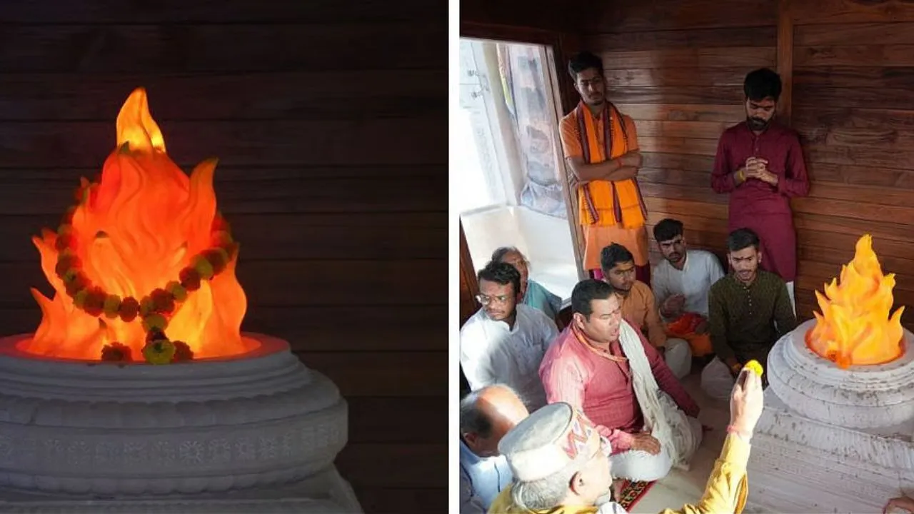 ಅಯೋಧ್ಯೆ ರಾಮ ಜನ್ಮಭೂಮಿ ದೇವಾಲಯದಲ್ಲಿ ಚೀನಾದ ಕೃತಕ ಜ್ಯೋತಿ ಅಳವಡಿಕೆ; ಭಾರಿ ಚರ್ಚೆಗೆ ಕಾರಣವಾಯ್ತು ಟ್ರಸ್ಟ್‌ ನಡೆ