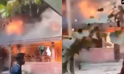 ಬಾಂಗ್ಲಾದಲ್ಲಿ ನಿಲ್ಲದ ದೌರ್ಜನ್ಯ; ಹಿಂದೂ ಶಿಕ್ಷಕನ ಮನೆಗೆ ಬೆಂಕಿ