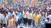 ಬಾಗೇಪಲ್ಲಿ ಸೇವಾ ಸಂಕಲ್ಪ ಯಾತ್ರೆಯಲ್ಲಿ ಬಿಜೆಪಿ ಶಕ್ತಿ ಪ್ರದರ್ಶನ