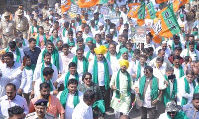 ರಾಜ್ಯ ಸರ್ಕಾರದ ವಿರುದ್ಧ ಬೆಳಗಾವಿಯಲ್ಲಿ ಬಿಜೆಪಿ ಬೃಹತ್‌ ಪ್ರತಿಭಟನೆ