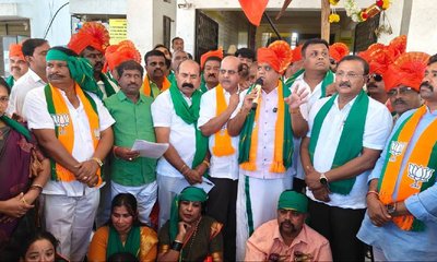 ನೆಲಮಂಗಲದಲ್ಲಿ ಬಿಜೆಪಿ ರೈತ ಮೋರ್ಚಾದಿಂದ ಬೃಹತ್ ಪ್ರತಿಭಟನೆ