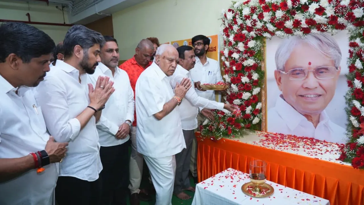 ಬಿಜೆಪಿ ಹೆಮ್ಮರವಾಗಿ ಬೆಳೆಯಲು ರಾಮಚಂದ್ರಗೌಡರ ಕೊಡುಗೆ ಅನನ್ಯ: ಬಿ.ಎಸ್.ಯಡಿಯೂರಪ್ಪ