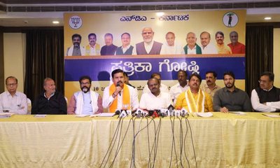 ಕಾಂಗ್ರೆಸ್‌ನವರಿಗೆ ಸ್ಕೀಂ ಬದಲು ಸ್ಕ್ಯಾಮ್ ಬಗ್ಗೆಯೇ ಯೋಚನೆ: ವಿಜಯೇಂದ್ರ