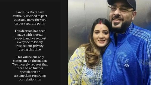 Badshah and Isha Rikhi announce divorce after 5 months of marriage