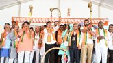 ಬಳ್ಳಾರಿ ಚಲೋ; ರಾಯಚೂರಿನ ಲಿಂಗಸುಗೂರಿನಲ್ಲಿ ಬಿಜೆಪಿ ಪಾದಯಾತ್ರೆಗೆ ಚಾಲನೆ