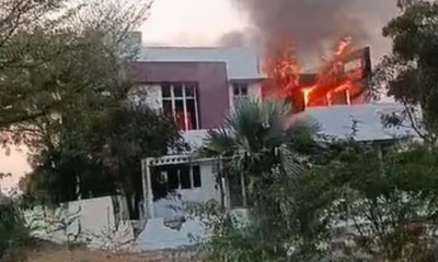 ಬಳ್ಳಾರಿಯಲ್ಲಿ ಜನಾರ್ದನ ರೆಡ್ಡಿ ಮಾಡೆಲ್ ಹೌಸ್‌ಗೆ ಬೆಂಕಿ