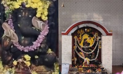 ಗಣೇಶನ ವಿಗ್ರಹಕ್ಕೆ ಚಪ್ಪಲಿ ಹಾರ ಹಾಕಿದ ದುಷ್ಕರ್ಮಿಗಳು