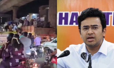 ಮೆಟ್ರೋ ಕೈಕೊಟ್ಟಿದ್ದಕ್ಕೆ ಲಾರಿ ಹತ್ತಿದ ಪ್ರಯಾಣಿಕರು! Video ವೈರಲ್‌