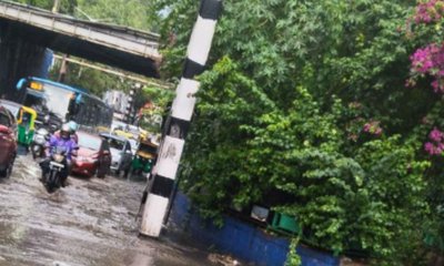 ಬೆಂಗಳೂರಿನ ಹಲವೆಡೆ ಮಳೆ ಆರ್ಭಟ; ವಾಹನ ಸವಾರರ ಪರದಾಟ