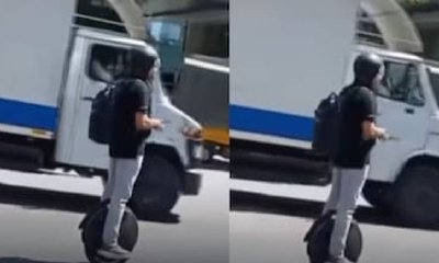 ಬೆಂಗಳೂರು ಟ್ರಾಫಿಕ್‌ನಲ್ಲಿ ಯುನಿಸೈಕಲ್ ಮೊರೆ ಹೋದ ಯುವಕ