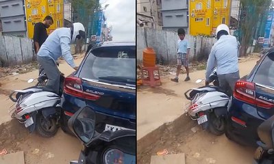 ಬೆಂಗಳೂರು ಕಾರು ಮಾಲೀಕನ ತಾಳ್ಮೆಗೆ ನೆಟ್ಟಿಗರು ಫಿದಾ