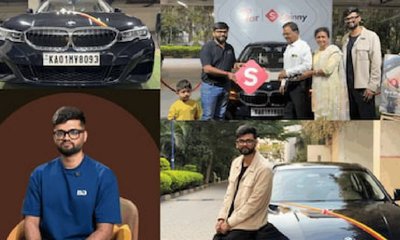 ಬಿಎಂಡಬ್ಲ್ಯು ಕಾರ್ ಖರೀದಿಸಿದ ಬೆಂಗಳೂರಿನ ಯುವಕ: ನೆಟ್ಟಿಗರ ಮನಗೆದ್ದ ದೃಶ್ಯ