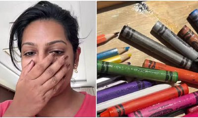 ಬೆಂಗಳೂರಿನ ಮನೆಯೊಳಗೇ ಕರಗಿದ ಕ್ರಯಾನ್ಸ್ ವಿಡಿಯೋ ಹಂಚಿಕೊಂಡ ಮಹಿಳೆ