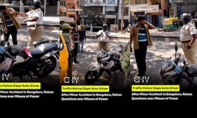 ಚಾಲಕನ ಕೆನ್ನೆಗೆ ಬಾರಿಸಿದ ಟ್ರಾಫಿಕ್ ಪೊಲೀಸ್: ವಿಡಿಯೊ ವೈರಲ್