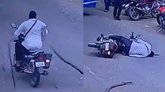 ಮರದ ಕೊಂಬೆ ಬಿದ್ದು ಬೈಕ್ ಸವಾರ ಗಂಭೀರ: ಸಿಸಿಟಿವಿ ದೃಶ್ಯ ವೈರಲ್!