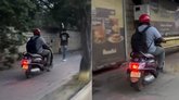 ಬೆಂಗಳೂರಿನ ಫುಟ್‌ಪಾತ್ ಮೇಲೆಯೇ ವಾಹನ ಚಾಲನೆ: ಕ್ರಮ ಕೈಗೊಳ್ಳಲು ಆಗ್ರಹ
