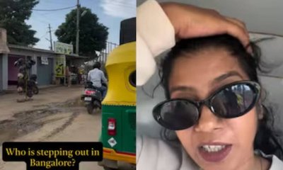 ಬೆಂಗಳೂರಿನ ಗುಂಡಿ ಬಿದ್ದ ರಸ್ತೆ ಸ್ಥಿತಿಯನ್ನು ಟೀಕಿಸಿದ ಮಹಿಳೆ