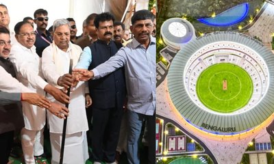 ಬೆಂಗಳೂರಿನಲ್ಲಿ ಅಂತಾರಾಷ್ಟ್ರೀಯ ಕ್ರಿಕೆಟ್‌ ಸ್ಟೇಡಿಯಂಗೆ ಸಿಎಂ ಶಂಕುಸ್ಥಾಪನೆ