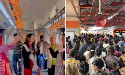 ಜನಸಂದಣಿಯಿಂದ ತುಂಬಿದ ಭೋಪಾಲ್ ಮೆಟ್ರೋ ನಿಲ್ದಾಣ