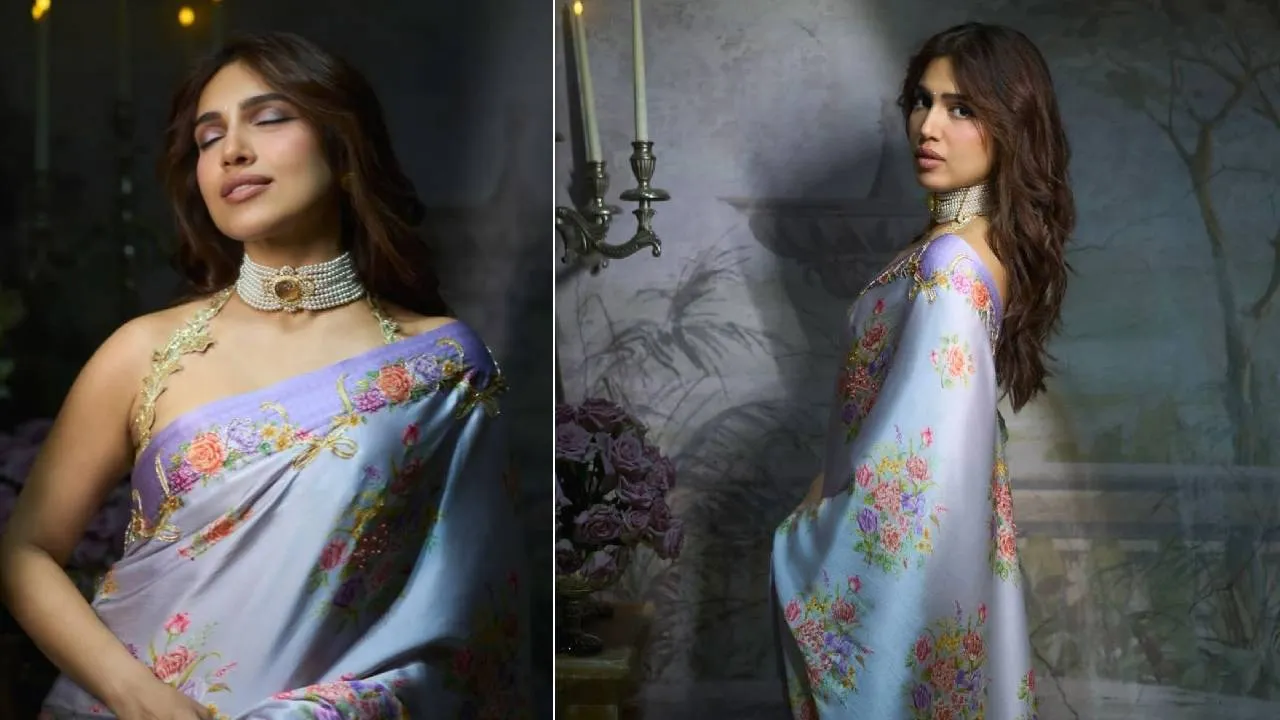 Star Saree Fashion 2026: ಭೂಮಿ ಪೆಡ್ನೇಕರ್ ಉಟ್ಟ ಸ್ಯಾಟಿನ್‌ ಫ್ಲೋರಲ್‌ ಸೀರೆಯ ಜಾದೂ - Image 2