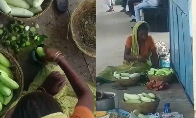 ಸೌತೆಕಾಯಿ ತಾಜಾವಾಗಿ ಕಾಣುವಂತೆ ಮಾಡಲು ಕೃತಕ ಬಣ್ಣ ಬಳಿದ ಮಹಿಳೆಯರು!