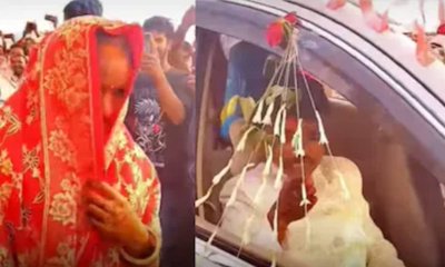 10ನೇ ತರಗತಿ ಪರೀಕ್ಷೆಗೆ ವಧುವಿನ ಆಲಂಕಾರದಲ್ಲೇ ಹಾಜರಾದ ಯುವತಿ