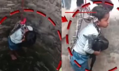 ಮೇಕೆಯನ್ನು ರಕ್ಷಿಸಲು 40 ಅಡಿ ಆಳದ ಬಾವಿಗಿಳಿದ ಬಾಲಕ: ಇಲ್ಲಿದೆ ವಿಡಿಯೊ!