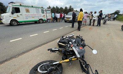 3 ಬೈಕ್‌ಗಳ ನಡುವೆ ಸರಣಿ ಅಪಘಾತ; ವೃದ್ಧ ಸಾವು, ಮೂವರಿಗೆ ಗಂಭೀರ ಗಾಯ