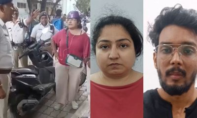 ಸಂಚಾರ ಪೊಲೀಸರನ್ನು ಅವಾಚ್ಯವಾಗಿ ನಿಂದಿಸಿದ್ದ ಮಹಿಳೆ ಸೇರಿ ಇಬ್ಬರು ಆರೆಸ್ಟ್
