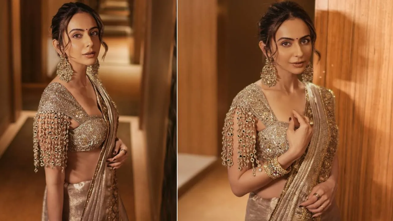 Star Fashion 2026: ಗೋಲ್ಡ್ ಸೀರೆಯಲ್ಲಿ ಬಂಗಾರದ ಬೊಂಬೆಯಾದ ರಕುಲ್‌ ಪ್ರೀತ್‌ ಸಿಂಗ್‌ - Image 1