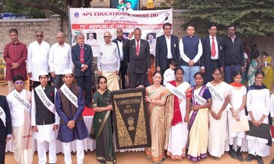 ಎ.ಪಿ.ಎಸ್. ಶೈಕ್ಷಣಿಕ ಸಂಸ್ಥೆಯಲ್ಲಿ ಗಣರಾಜ್ಯೋತ್ಸವ ಆಚರಣೆ