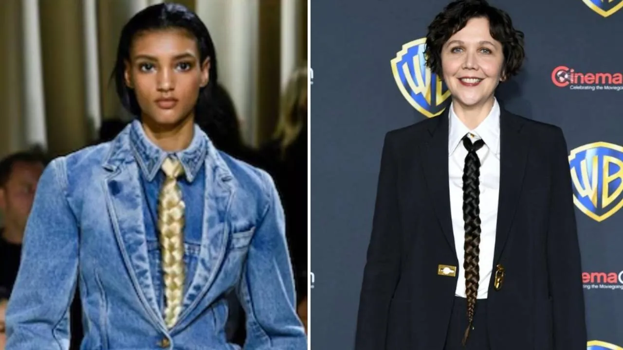 Braided Hair Necktie Fashion 2