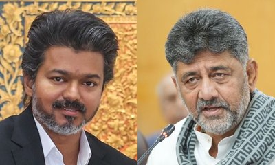 ಕಾವೇರಿ ವಿವಾದದ ನಡುವೆ ಇಂದು ಸಿಎಂ ಡಿಕೆ ಶಿವಕುಮಾರ್‌- ವಿಜಯ್‌ ಭೇಟಿ